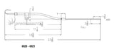 Chrome Engine Dipstick & Tube Suits Ford 260 - 302W V8 MRG6920 - Mr Gasket - Oil System Components - Mr Gasket