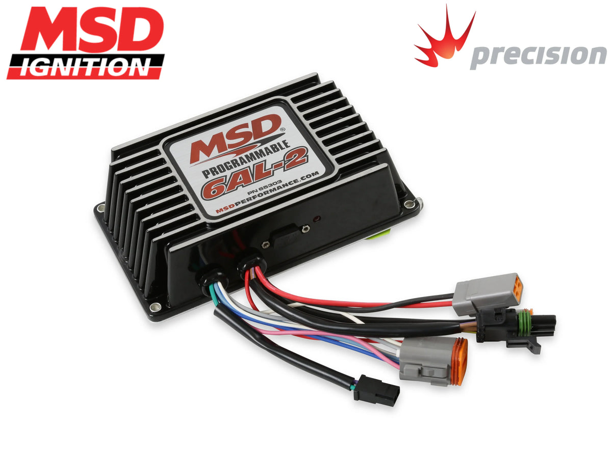 6AL - 2 IGN Controller Black Programmable MSD65303 - MSD - Engine Control Units & Modules - MSD