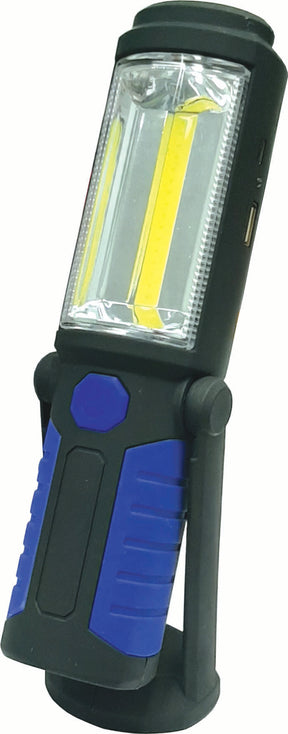 Work Light 3W COB & 1W Led Torch Rechargeable - Motolite | Universal Auto Spares