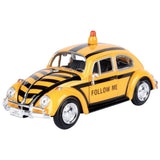 1966 Volkswagen Classic Beetle Airport Follow Me Service Diecast Model Car 1:24 Scale (Approx. 18–20cm) Collectible | Universal Auto Spares