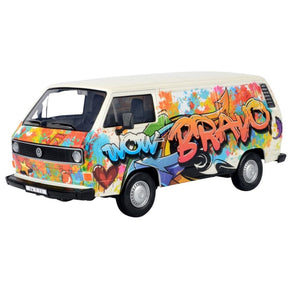 Volkswagen Type 2 (T3) Wow Bravo Graffiti Diecast Model Car 1:24 Scale (Approx. 18–20cm) Collectible | Universal Auto Spares