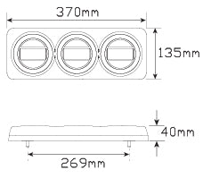 Maxilamp 3 Bolt Mount Single Blister MAXILAMPC3XRW - LED AutoLamps