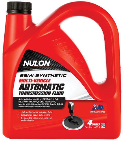 Semi Synthetic Multi-Vehicle Automatic Transmission Fluid - Nulon | Universal Auto Spares