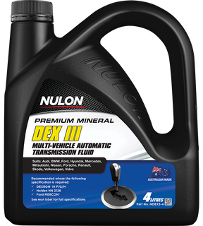 Premium Mineral Automatic Transmission Fluid - Nulon 4L