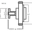 Fan Clutch MITSUBISHI 4D55 4D56/T 6G72/74 NFC16 - NEP