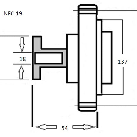 Fan Clutch FORD /MAZDA G6 FE F2 NFC19 - NEP