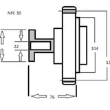 Fan Clutch TOYOTA 1KD-FTV 2KD-FTV 1KZ NFC30 - NPW