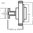 Fan Clutch TOYOTA 2TZFE NFC4 - NEP