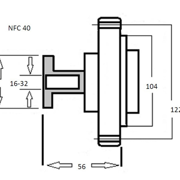 Fan Clutch JACKEROO G161 180 200Z 4JB1-T NFC40 - NEP
