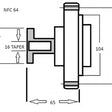 Fan Clutch TOYOTA L 2L NFC64 - NEP