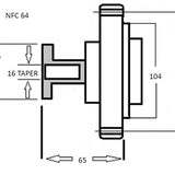 Fan Clutch TOYOTA L 2L NFC64 - NEP