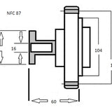 Fan Clutch HOLDEN 4ZD1 4ZE1 NFC87 - NEP