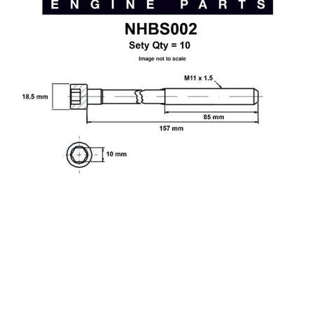 Head Bolt Set NISSAN SR20DE DET NHBS002 - Nason