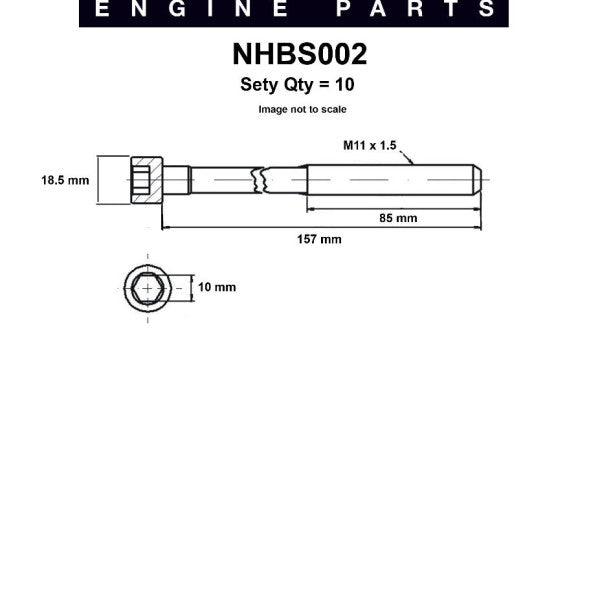 Head Bolt Set NISSAN SR20DE DET NHBS002 - NASON