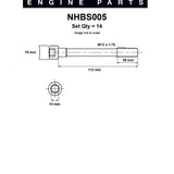 Head Bolt Set NISSAN RD28 28T NHBS005 - Nason