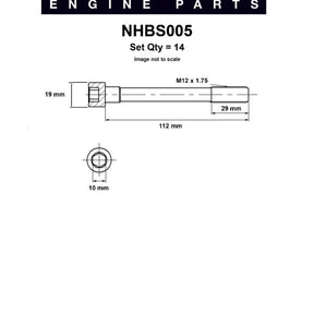 Head Bolt Set NISSAN RD28 28T NHBS005 - NASON