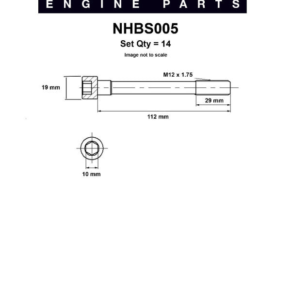 Head Bolt Set NISSAN RD28 28T NHBS005 - NASON