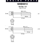 Head Bolt Set MAZDA WL WL-T NHBS013 - Nason