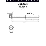 Head Bolt Set TOYOTA B 11B 14B 15B NHBS014 - Nason