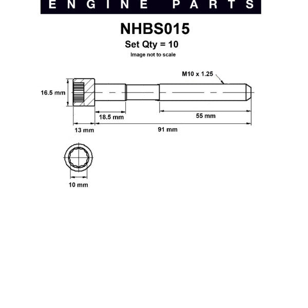 Head Bolt Set TOYOTA 3S-GE NHBS015 - NASON