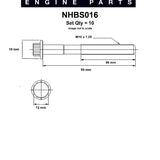 Head Bolt Set TOYOTA 3S-FE 3S-FC 5S-FE NHBS016 - Nason