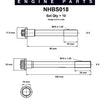 Head Bolt Set TOYOTA 4AFE FC GE/7AFE 6A NHBS018 - Nason