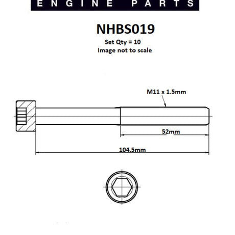 Head Bolt Set MAZDA FP FS 626 FORD PRO NHBS019 - Nason