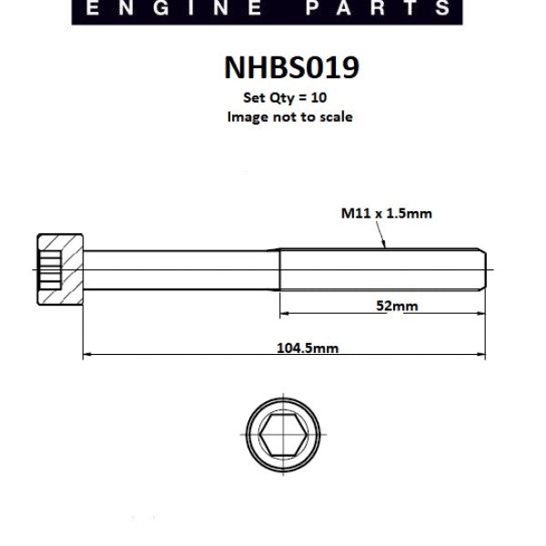 Head Bolt Set MAZDA FP FS 626 FORD PRO NHBS019 - NASON
