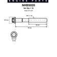 Head Bolt Set TOYOTA 2/3VZ-FE 5VZ-FE DOHC NHBS020 - NASON