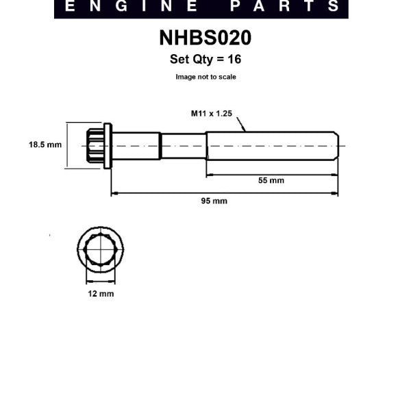 Head Bolt Set TOYOTA 2/3VZ-FE 5VZ-FE DOHC NHBS020 - NASON