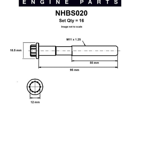 Head Bolt Set TOYOTA 2/3VZ-FE 5VZ-FE DOHC NHBS020 - Nason