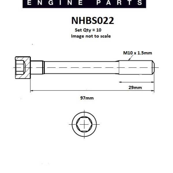 Head Bolt Set NISSAN GA16DE GA14DE NHBS022 - NASON