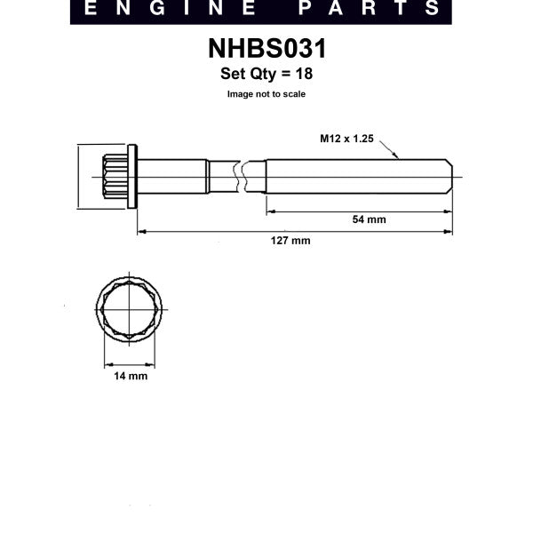 Head Bolt Set TOYOTA 1KZ-TE 1KZ-T NHBS031 - NASON