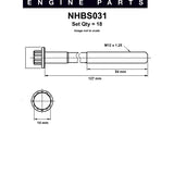 Head Bolt Set TOYOTA 1KZ-TE 1KZ-T NHBS031 - Nason