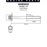 Head Bolt Set SUBARU EJ16 EJ18 EJ20 EJ22 NHBS032 - Nason