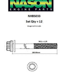 Head Bolt Set SUBARU EJ20G 91-94 NHBS033 - FAI