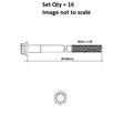 Head Bolt Set MITSUBISHI 6A12 DOHC V-DOHC NHBS040 - FAI