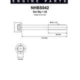 Head Bolt Set NISSAN TD42 TD42T TD42Ti NHBS042 - Nason