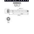 Head Bolt Set FORD MONDEO HA HB ZETEC DOHC NHBS043 - NASON