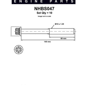 Head Bolt Set HOLDEN C12NZ C14NZ C14SE C16SE NHBS047 - NASON