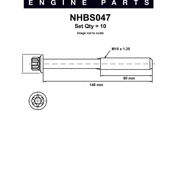 Head Bolt Set HOLDEN C12NZ C14NZ C14SE C16SE NHBS047 - NASON