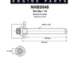 Head Bolt Set HOLDEN Z14XE X16XE C16XE Z18XE NHBS048 - Nason
