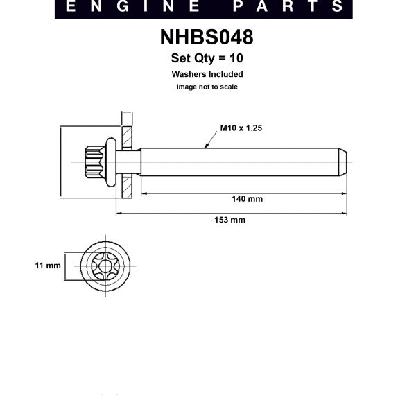 Head Bolt Set HOLDEN Z14XE X16XE C16XE Z18XE NHBS048 - Nason