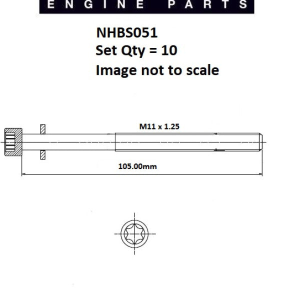 Head Bolt Set HOLDEN C20SEL LET/X20XE X22SEL NHBS051 - NASON