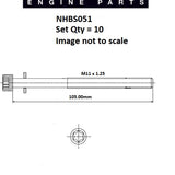 Head Bolt Set HOLDEN C20SEL LET/X20XE X22SEL NHBS051 - Nason