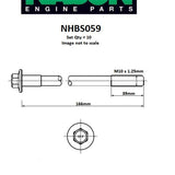 Head Bolt Set DAEWOO A15MF A16DMS F16D3 NHBS059 - Nason