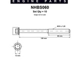 Head Bolt Set DAEWOO G15MF SOHC NHBS060 - Nason