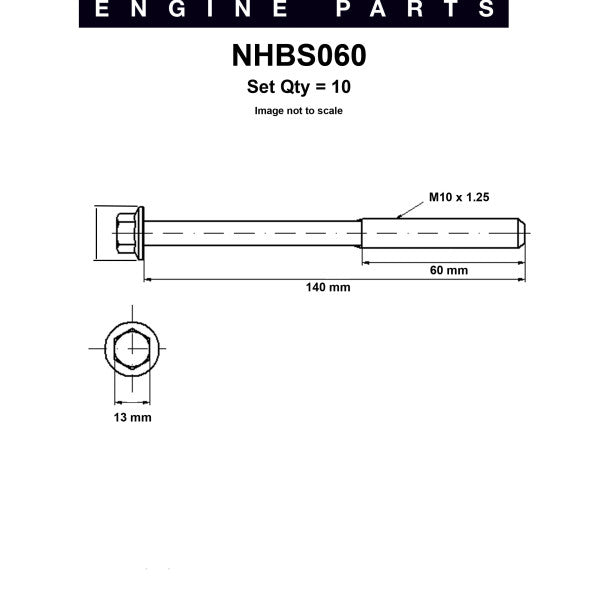 Head Bolt Set DAEWOO G15MF SOHC NHBS060 - NASON