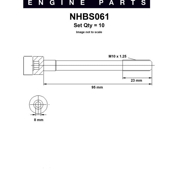 Head Bolt Set HYUNDAI G4FK G4EE G4EC G4ED NHBS061 - NASON