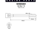 Head Bolt Set HYUNDAI G4FK G4EE G4EC G4ED NHBS061 - Nason